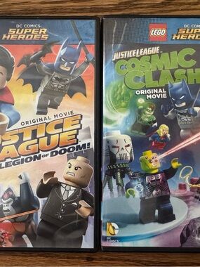 LEGO DC Super Heroes Justice League & Cosmic Clash DVD Bundle